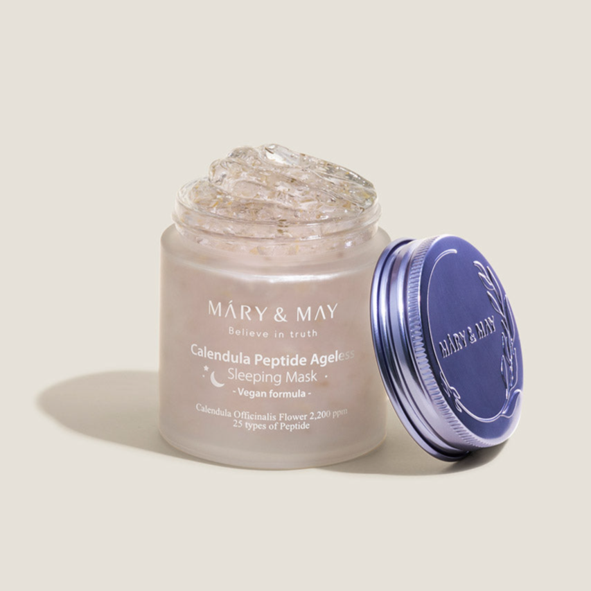 [MARY & MAY] Vegan Calendula Peptide Ageless Sleeping Mask 110g 