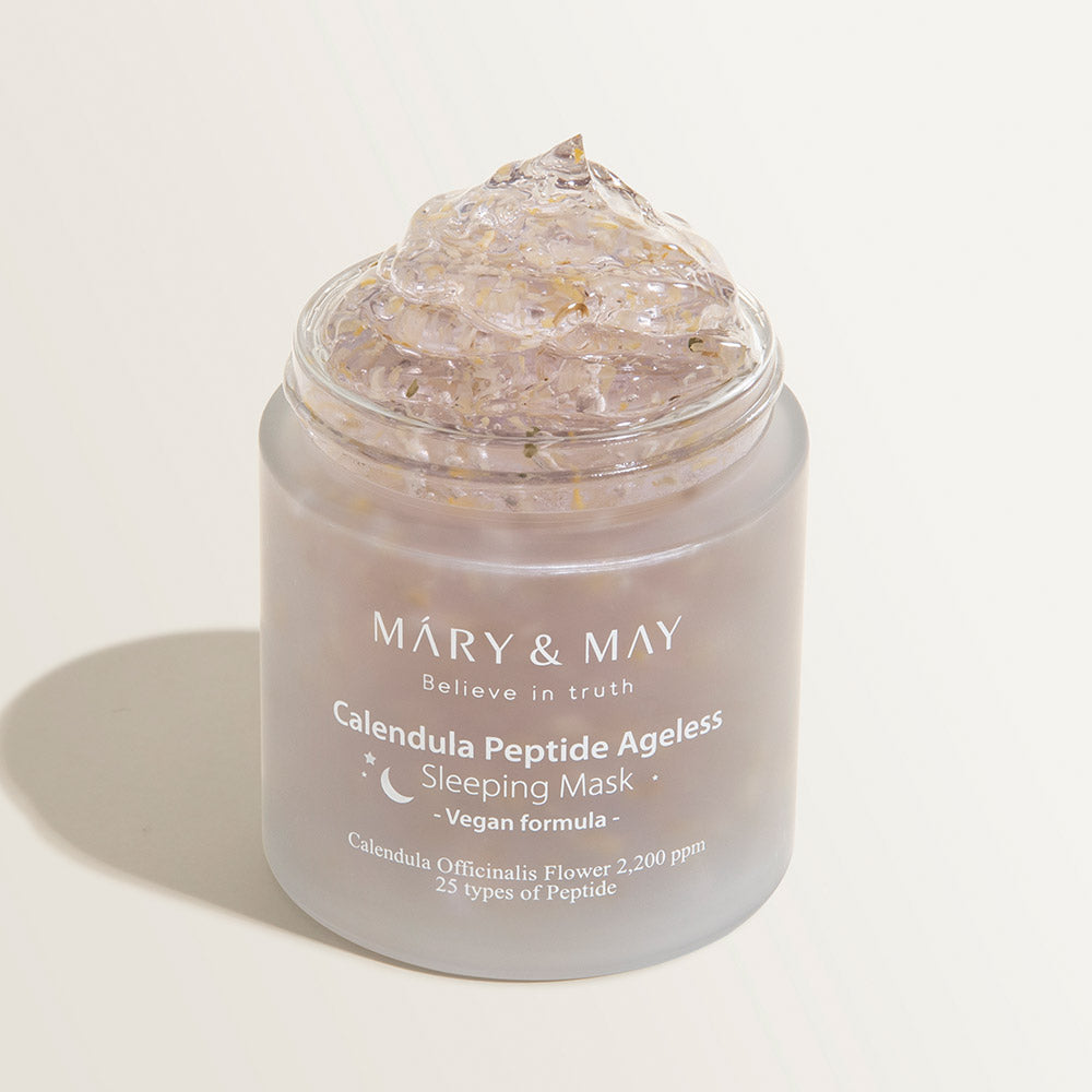 [MARY & MAY] Vegan Calendula Peptide Ageless Sleeping Mask 110g 