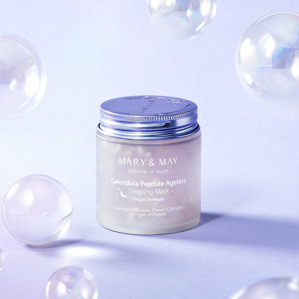 [MARY & MAY] Vegan Calendula Peptide Ageless Sleeping Mask 110g 