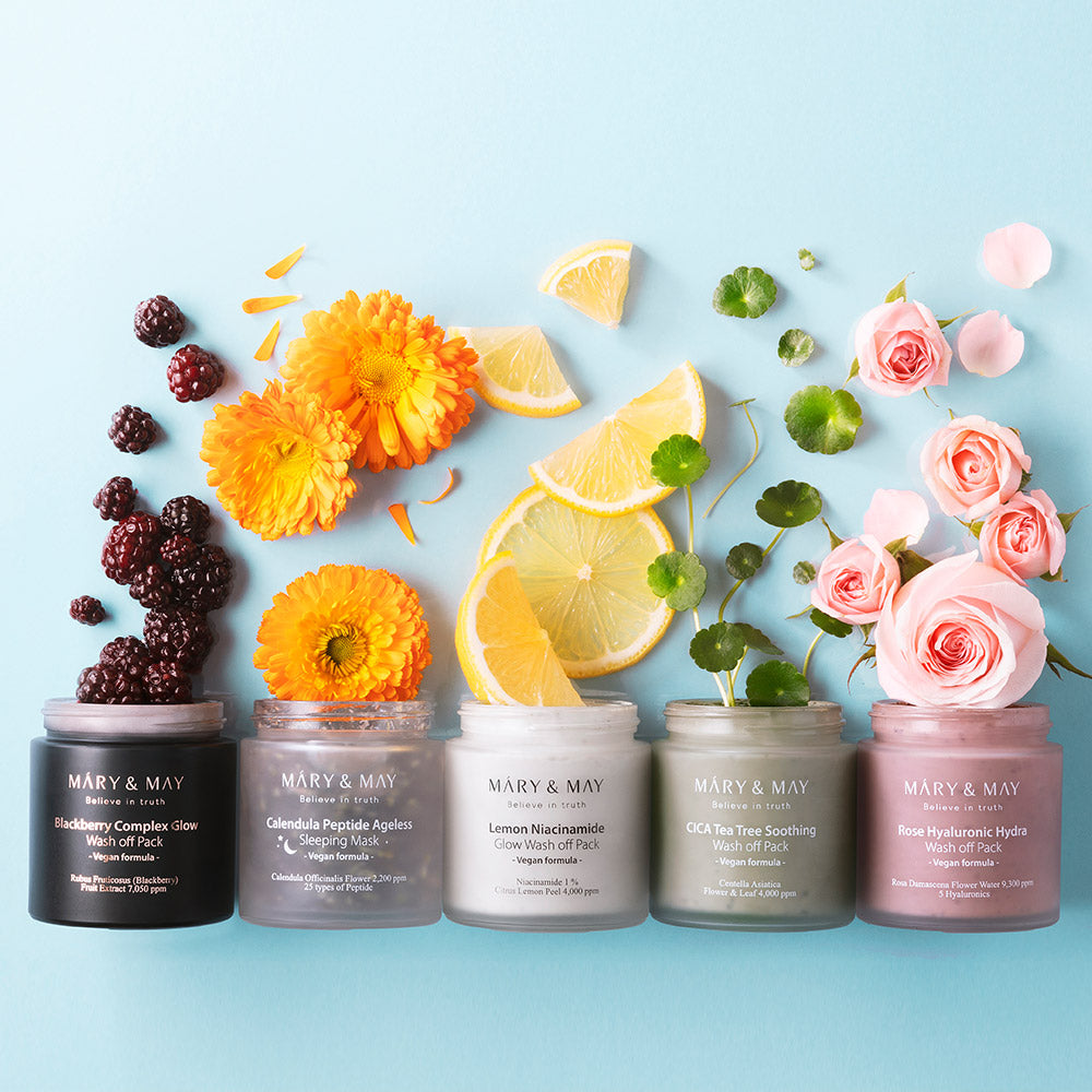 [MARY & MAY] Vegan Calendula Peptide Ageless Sleeping Mask 110g 