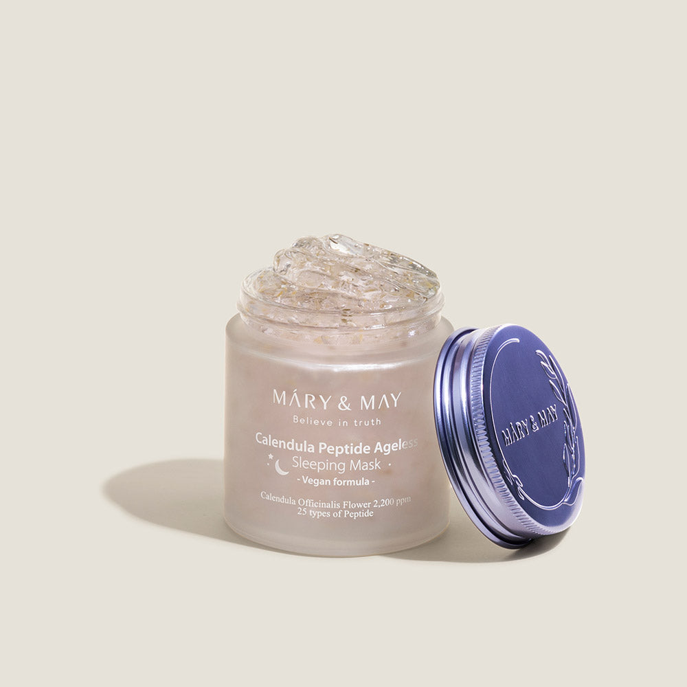 [MARY & MAY] Vegan Calendula Peptide Ageless Sleeping Mask 110g 