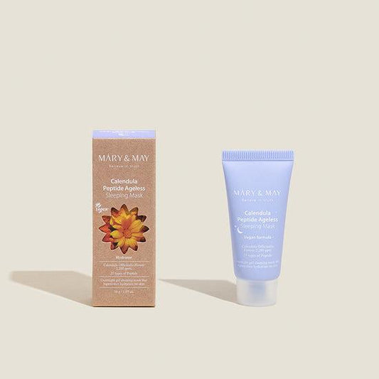[MARY & MAY] Vegan Calendula Peptide Ageless Sleeping Mask 30g 