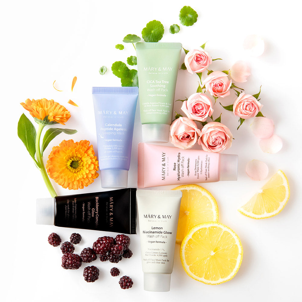 [MARY & MAY] Vegan Calendula Peptide Ageless Sleeping Mask 30g 