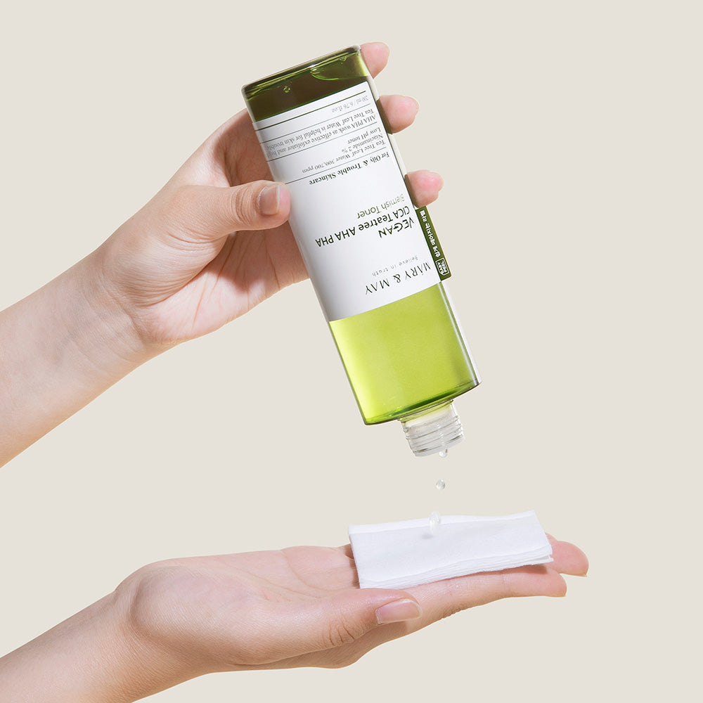 [MARY & MAY] Vegan CICA Tea Tree AHA PHA Blemish Toner 200ml 