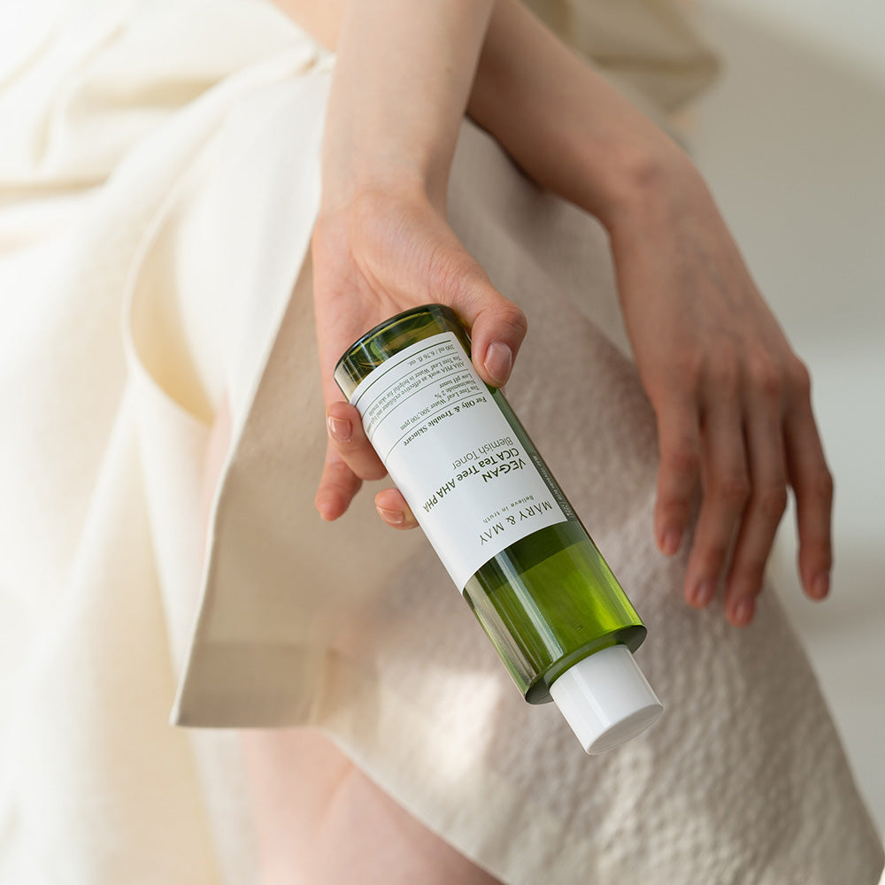 [MARY & MAY] Vegan CICA Tea Tree AHA PHA Blemish Toner 200ml 