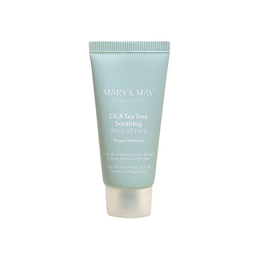 [MARY & MAY] Vegan CICA TeaTree Soothing Wash off Pack 30g 