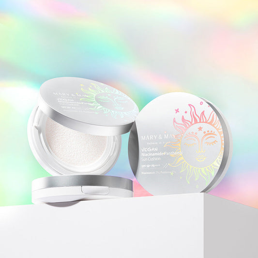 [MARY & MAY] Vegan Niacinamide Panthenol Sun Cushion SPF50+ PA++++ 25g - LaTezza Online Shop