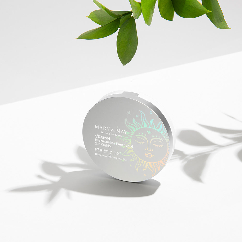[MARY & MAY] Vegan Niacinamide Panthenol Sun Cushion SPF50+ PA++++ 25g - LaTezza Online Shop