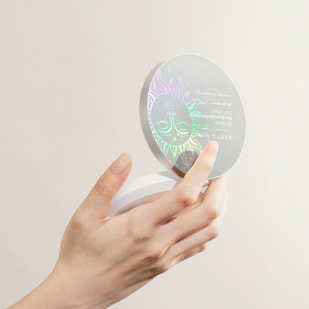 [MARY & MAY] Vegan Niacinamide Panthenol Sun Cushion SPF50+ PA++++ 25g - LaTezza Online Shop