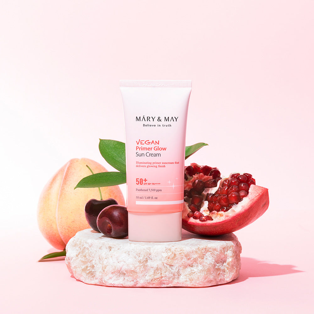 [MARY & MAY] Vegan Primer Glow Sun Cream SPF50+ PA++++ 50ml 