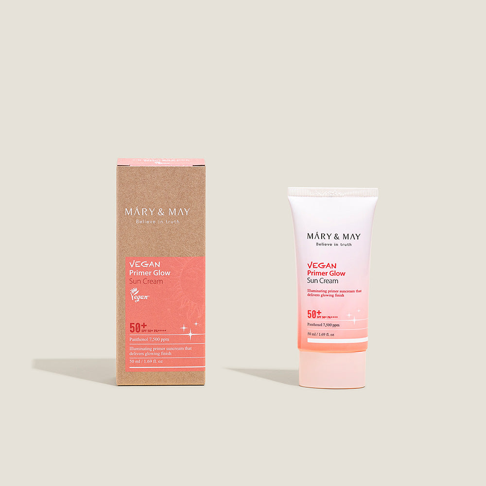 [MARY & MAY] Vegan Primer Glow Sun Cream SPF50+ PA++++ 50ml 