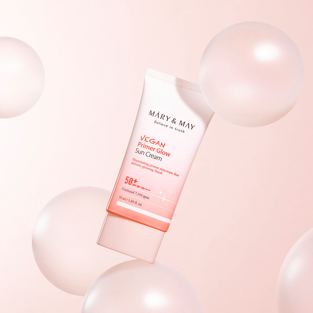 [MARY & MAY] Vegan Primer Glow Sun Cream SPF50+ PA++++ 50ml 