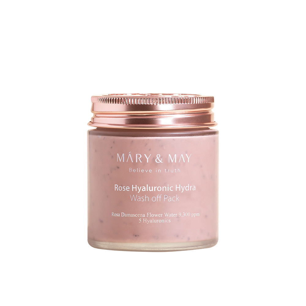[MARY & MAY] Vegan Rose Hyaluronic Hydra Wash off Pack 125g - LaTezza Online Shop