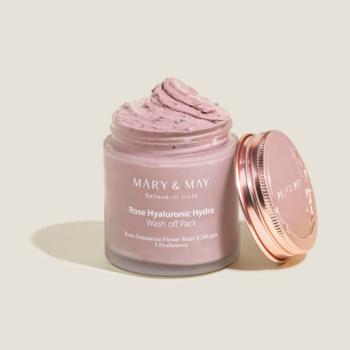 [MARY & MAY] Vegan Rose Hyaluronic Hydra Wash off Pack 300g - LaTezza Online Shop