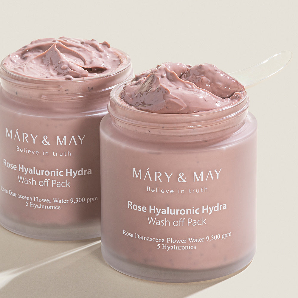 [MARY & MAY] Vegan Rose Hyaluronic Mask Set 125g and 30g - LaTezza Online Shop