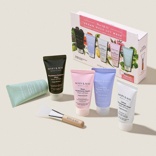 [MARY & MAY] Vegan Wash Off Mask 5 pc Mini Gift Set 30g - LaTezza Online Shop