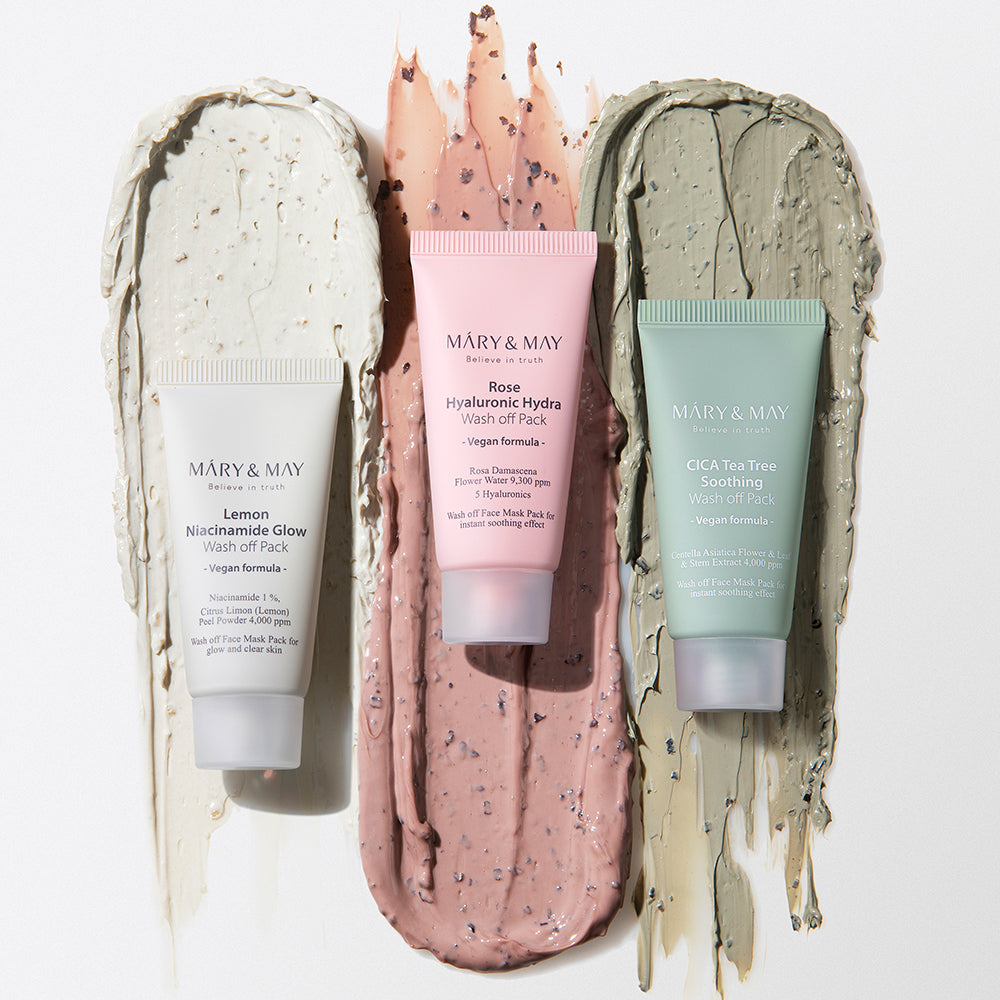 [MARY & MAY] Vegan Wash Off Mask 5 pc Mini Gift Set 30g - LaTezza Online Shop