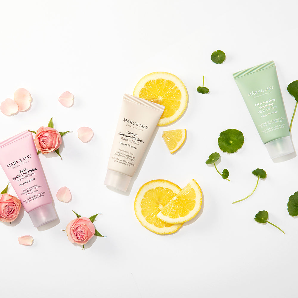 [MARY & MAY] Vegan Wash Off Mask 5 pc Mini Gift Set 30g - LaTezza Online Shop