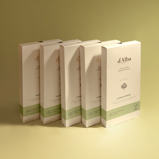 d'Alba White Truffle Double Mask Pack [Calming/Hydrating] 34.5g X 20ea - LaTezza Online Shop