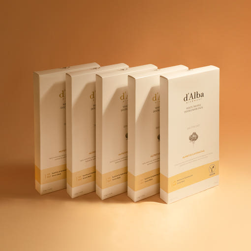 d'Alba White Truffle Double Mask Pack [Nutritive/Hydrating] 32.5g X 20ea - LaTezza Online Shop