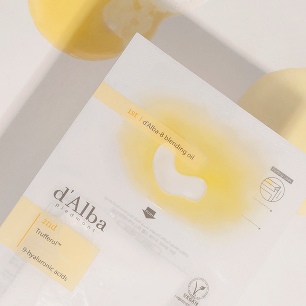 d'Alba White Truffle Double Mask Pack [Nutritive/Hydrating] 32.5g X 20ea - LaTezza Online Shop