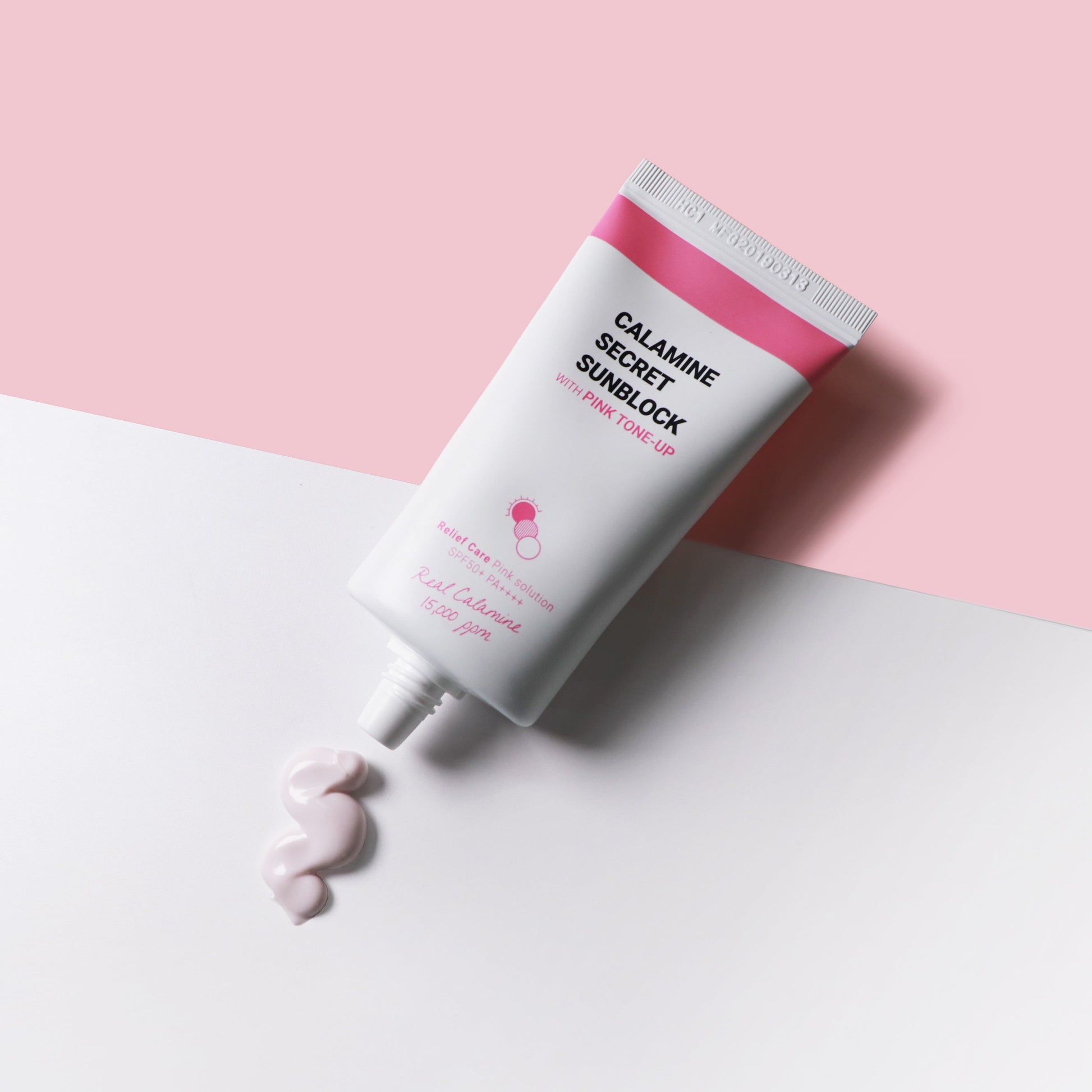 K-SECRET Calamine Secret Sunblock With Pink Tone-Up (SPF50+ PA++++) 50ml - LaTezza Online Shop