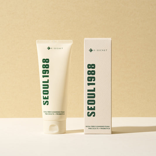 K-SECRET SEOUL 1988 Cleansing Foam : Pine Cica 1% + Probiotics 150ml - LaTezza Online Shop