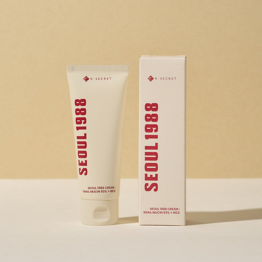 K-SECRET SEOUL 1988 Cream : Snail Mucin 93% + Rice 100ml - LaTezza Online Shop
