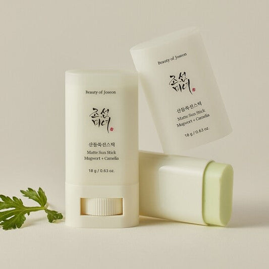 [Beauty of Joseon] Matte sun stick : Mugwort + Camelia 18g (SPF50+ PA++++) X 2EA [DOUBLE SET] - LaTezza Online Shop