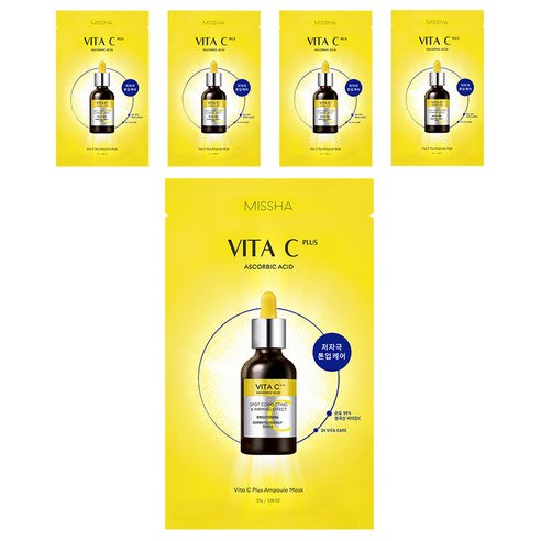 MISSHA Vita C Plus Ampoule Mask 27g X 5ea 