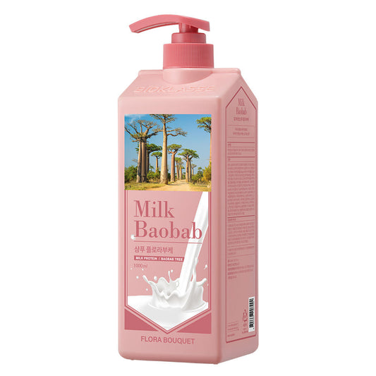 BIOKLASSE MILK BAOBAB Hair Shampoo 1000ml #Flora Bouquet - LaTezza Online Shop