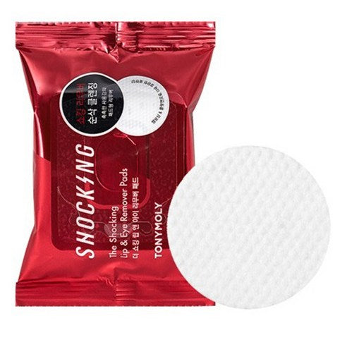 TONYMOLY The Shocking Lip & Eye Remover Pads 150g/30ea